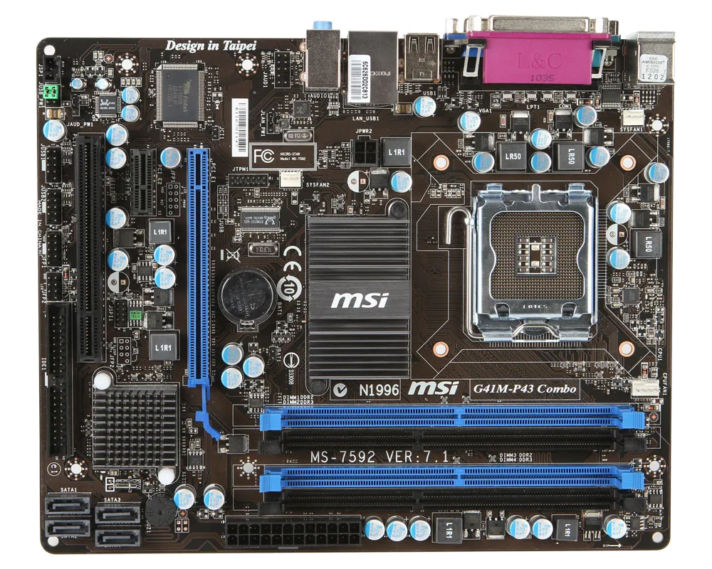 материнской платы MSI G41M-P43 Combo