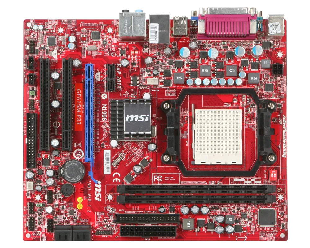 материнской платы MSI GF615M-P33 v1.2
