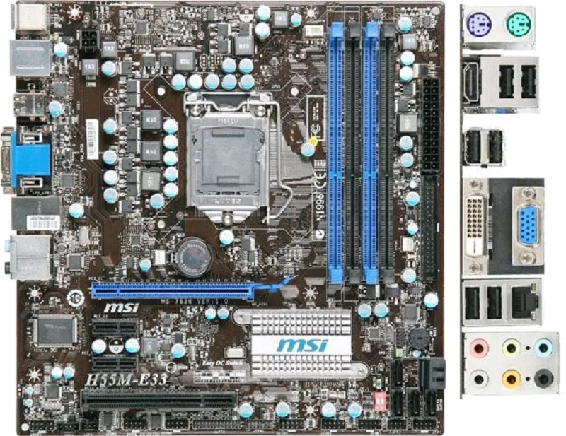 материнской платы MSI H55M-P33