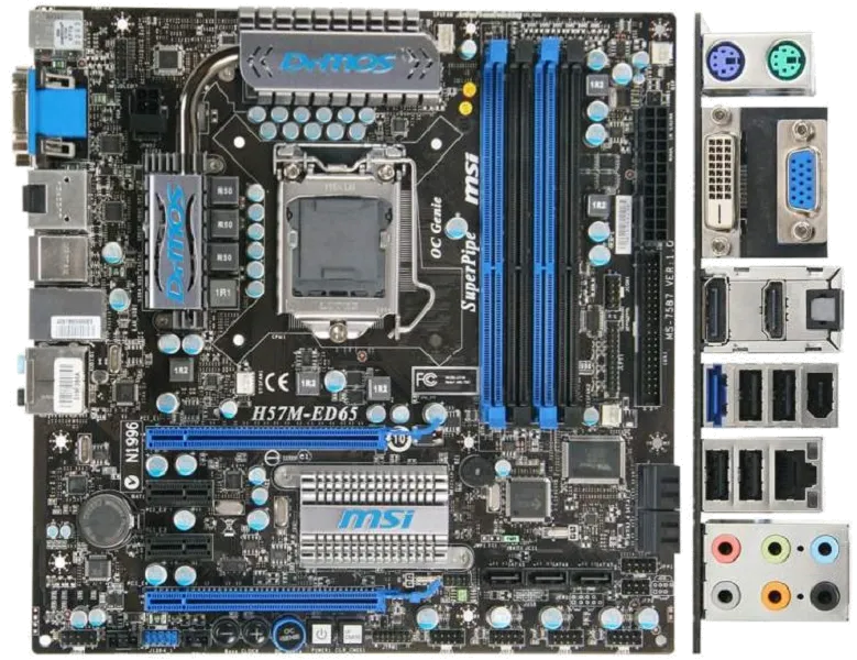 материнской платы MSI H57M-ED65