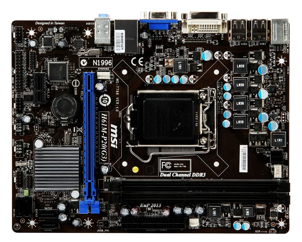 материнской платы MSI H61M-S20 (G3)